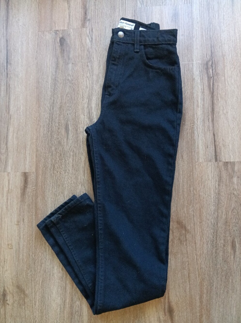 American Apparel Black High-Rise Jeans